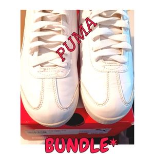 PRE-OWNED* WOMEN SIZE 8 PUMA* CAROLINE GREY/WHITE